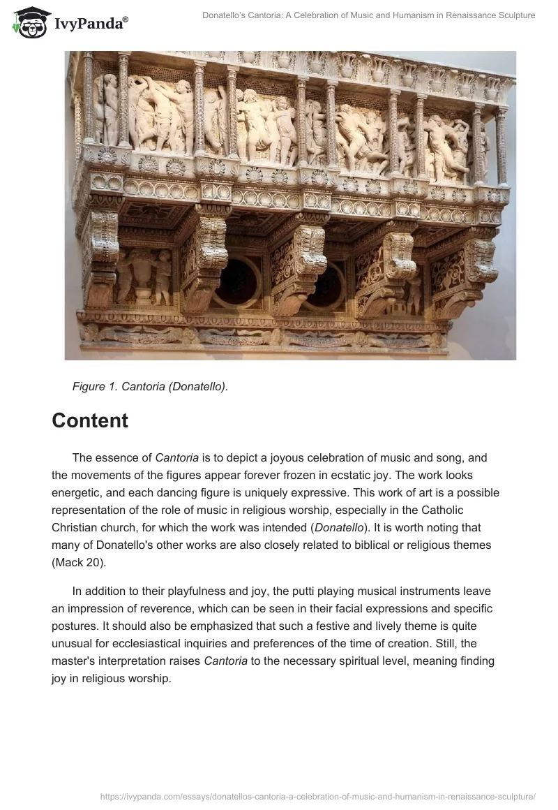 Donatello’s Cantoria: A Celebration of Music and Humanism in Renaissance Sculpture. Page 2