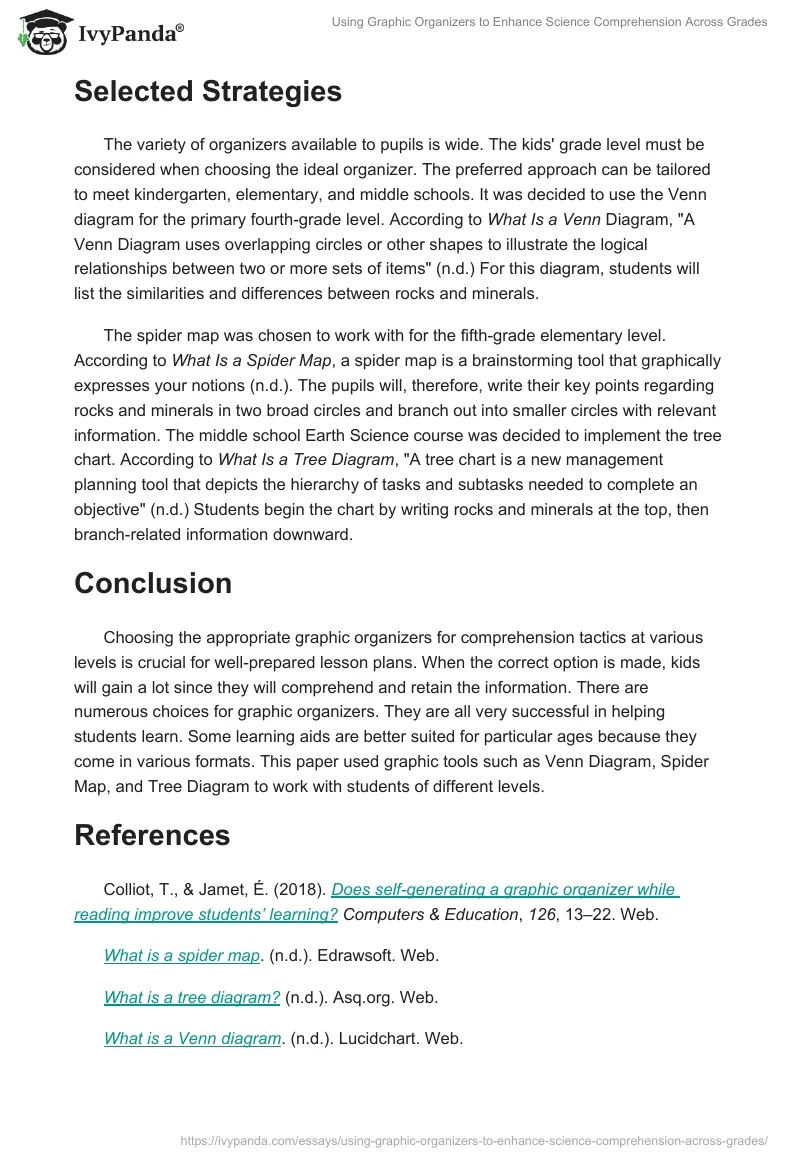 Using Graphic Organizers to Enhance Science Comprehension Across Grades. Page 2