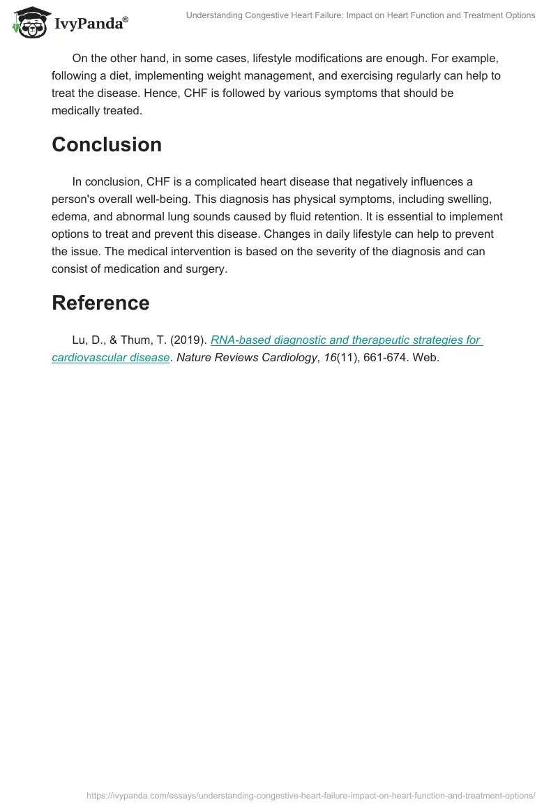 Understanding Congestive Heart Failure: Impact on Heart Function and Treatment Options. Page 2