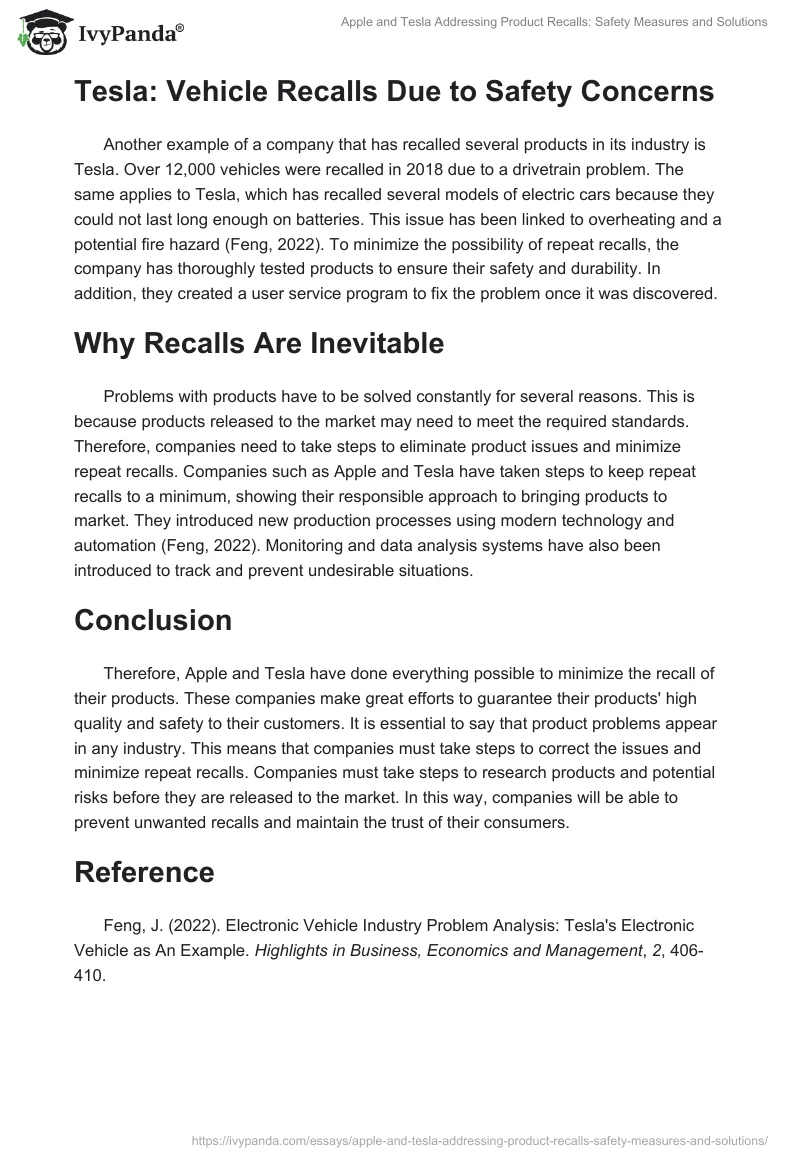 Apple and Tesla Addressing Product Recalls: Safety Measures and Solutions. Page 2