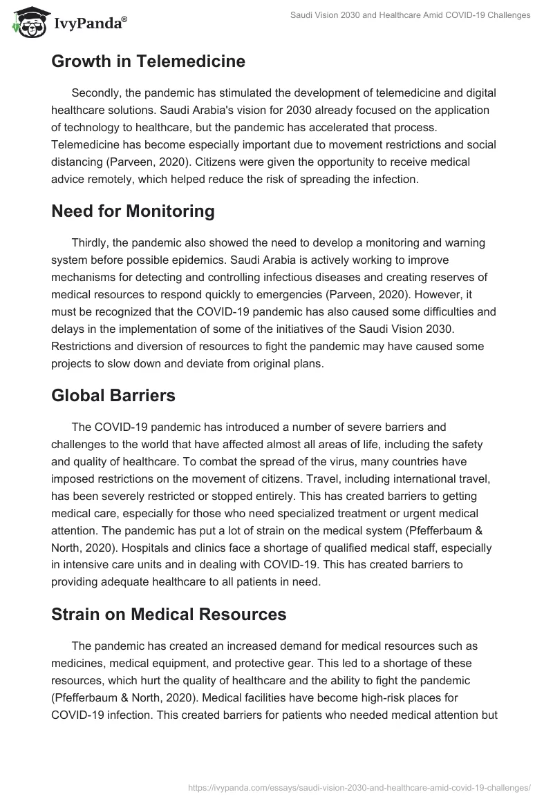 Saudi Vision 2030 and Healthcare Amid COVID-19 Challenges. Page 2