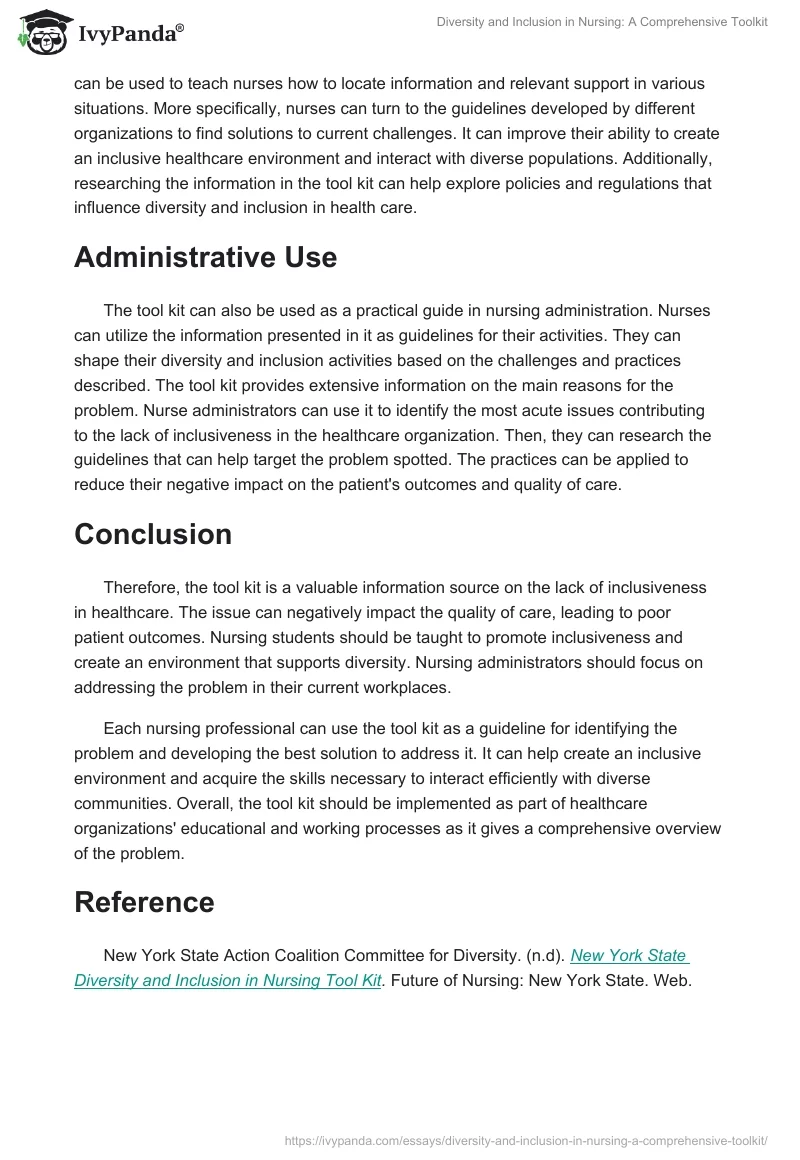 Diversity and Inclusion in Nursing: A Comprehensive Toolkit. Page 2