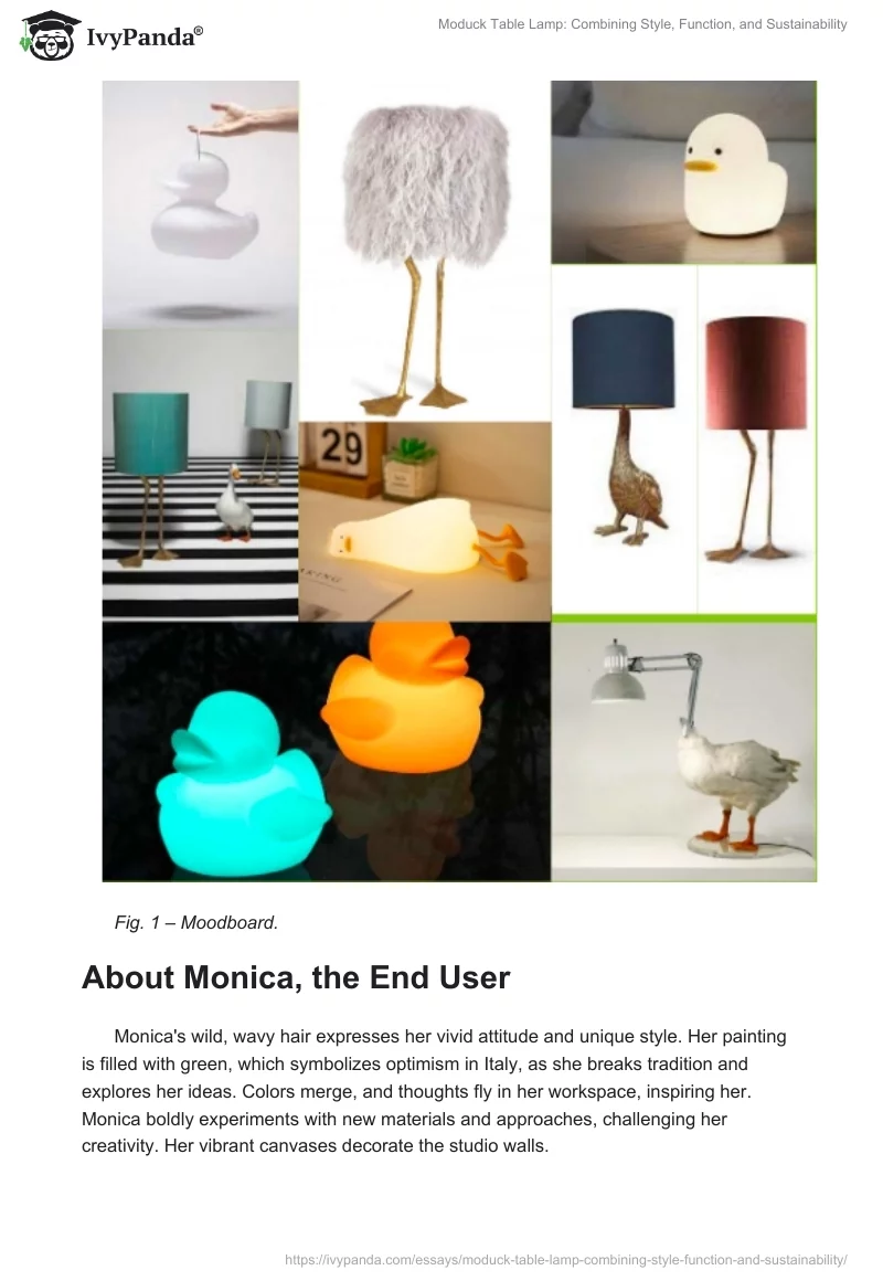 Moduck Table Lamp: Combining Style, Function, and Sustainability. Page 2