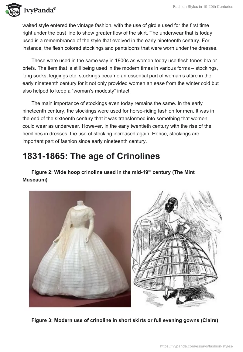 Fashion Styles in 19-20th Centuries. Page 2