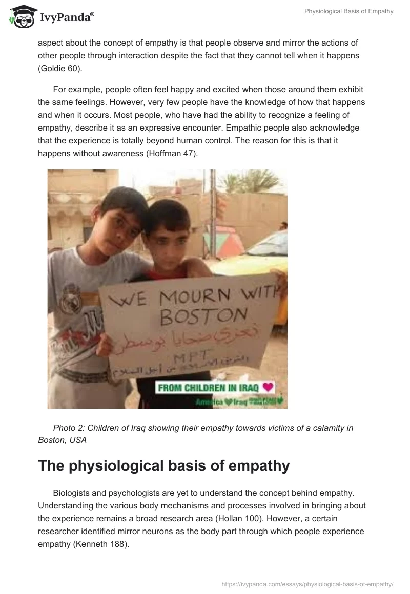 Physiological Basis of Empathy. Page 2
