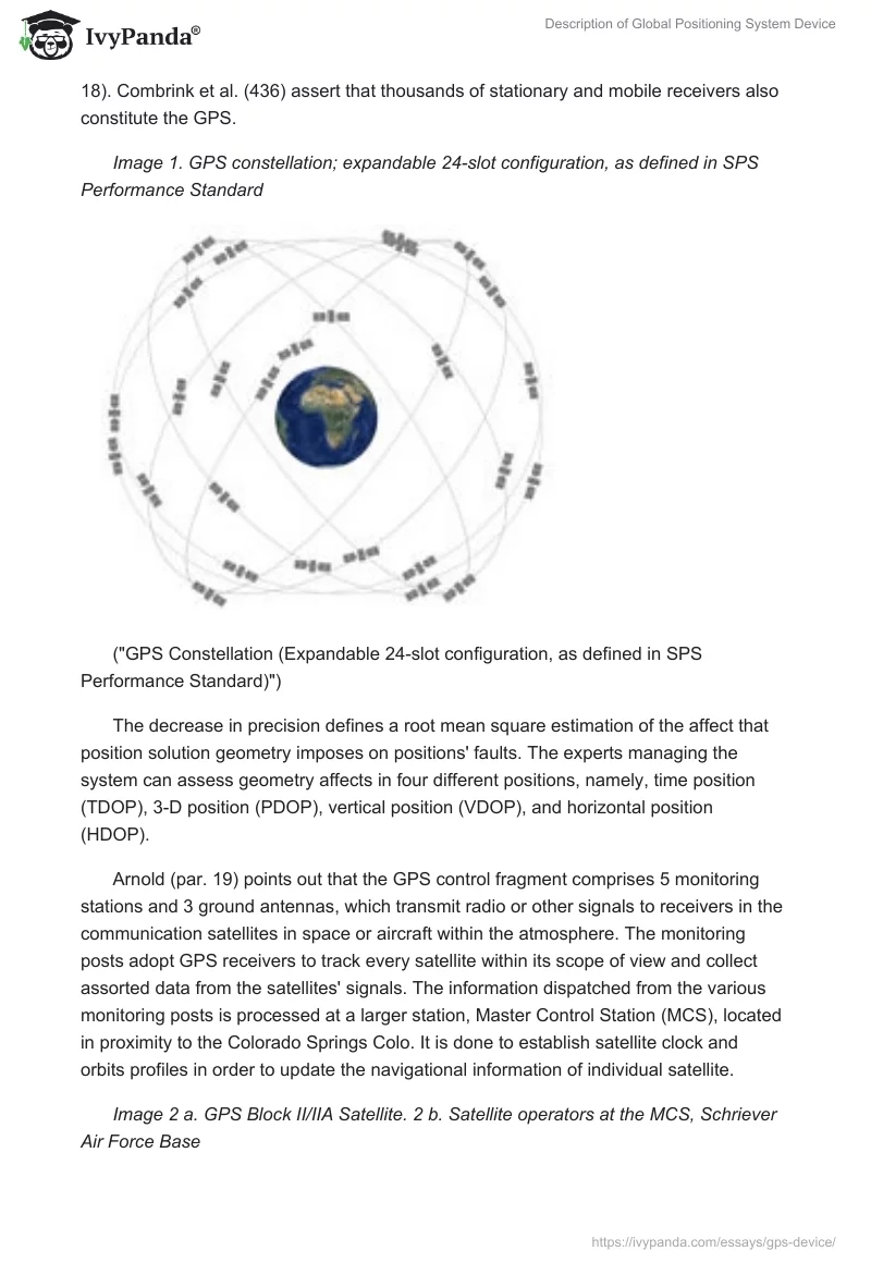 Description of Global Positioning System Device. Page 2
