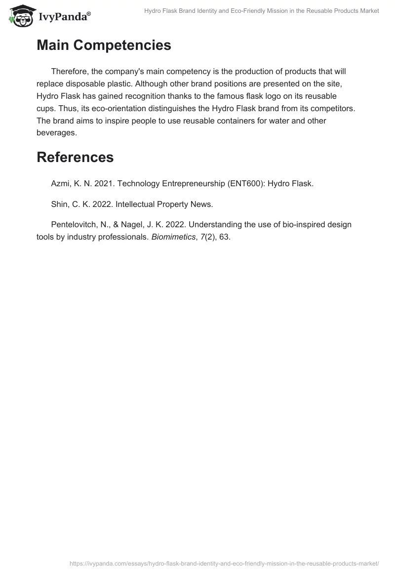Hydro Flask Brand Identity and Eco-Friendly Mission in the Reusable Products Market. Page 2