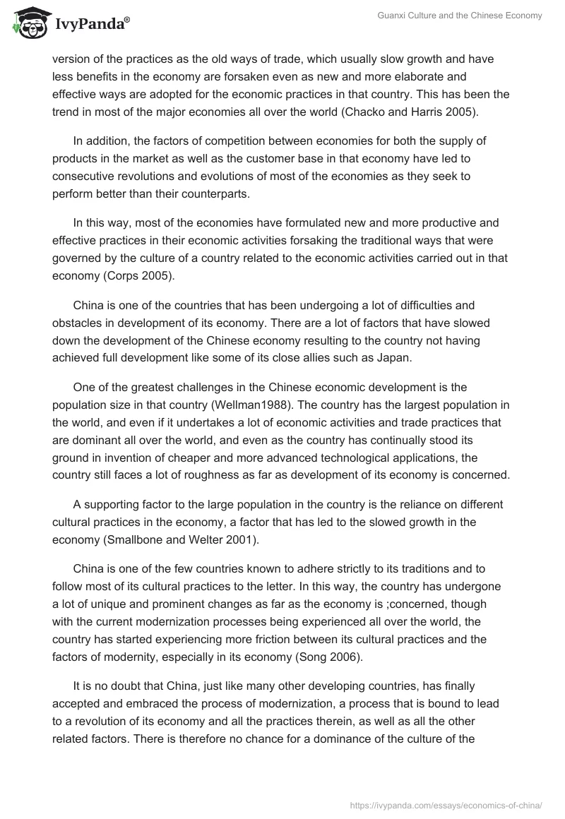 Guanxi Culture and the Chinese Economy. Page 2