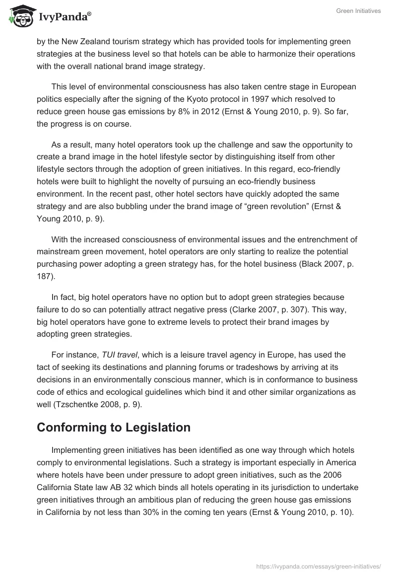 Green Initiatives. Page 4
