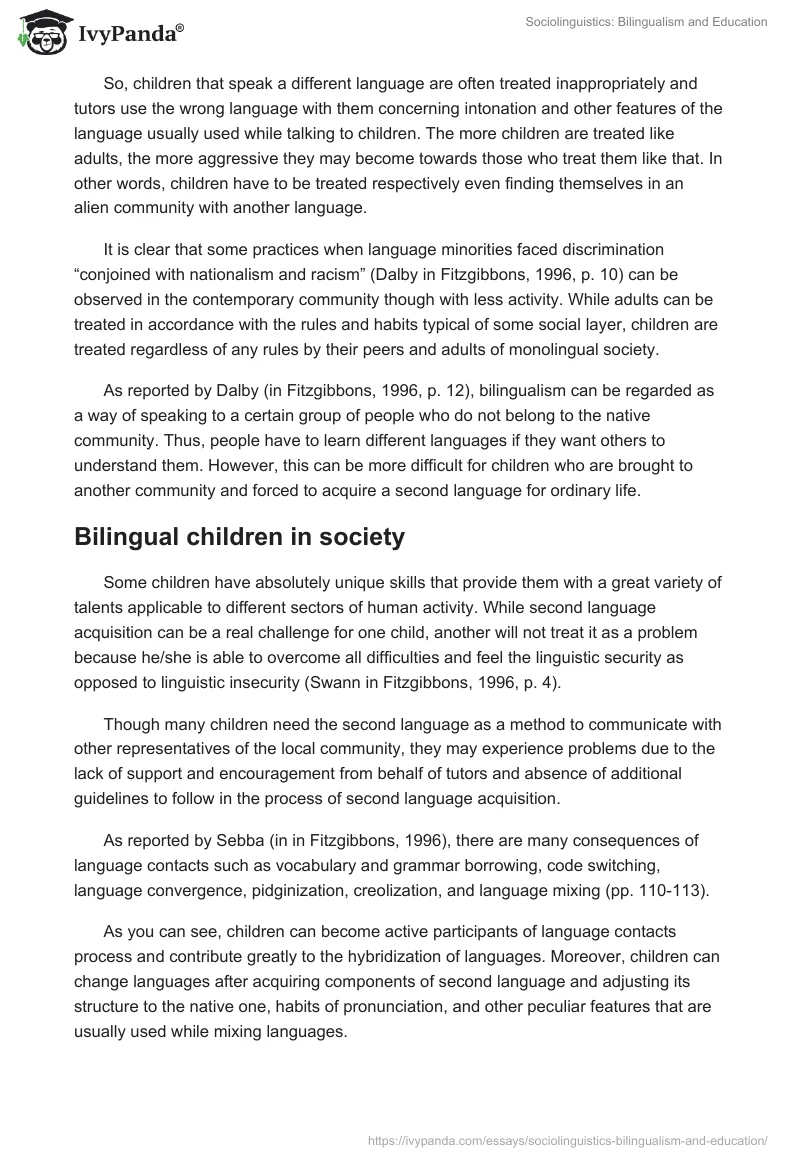 Sociolinguistics: Bilingualism and Education. Page 3