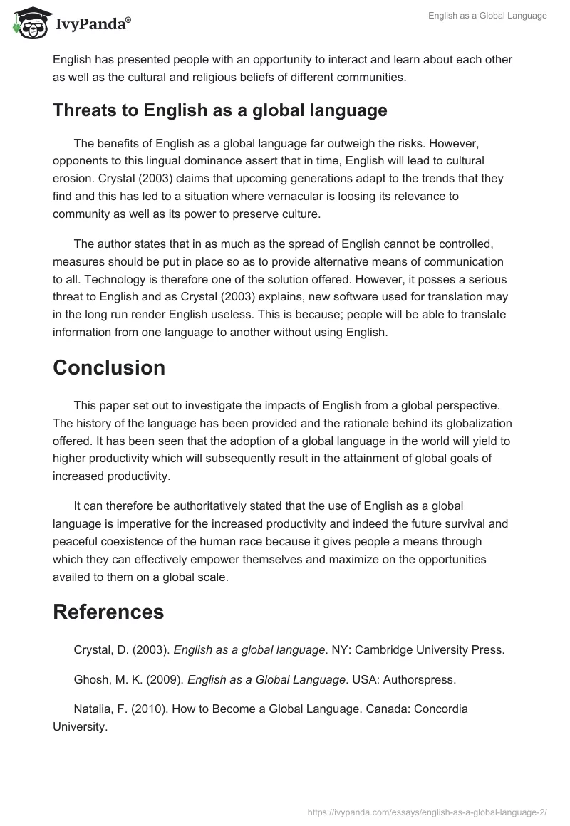 English as a Global Language. Page 5