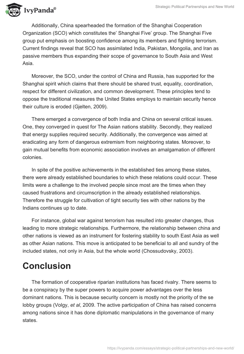 Strategic Political Partnerships and New World. Page 4
