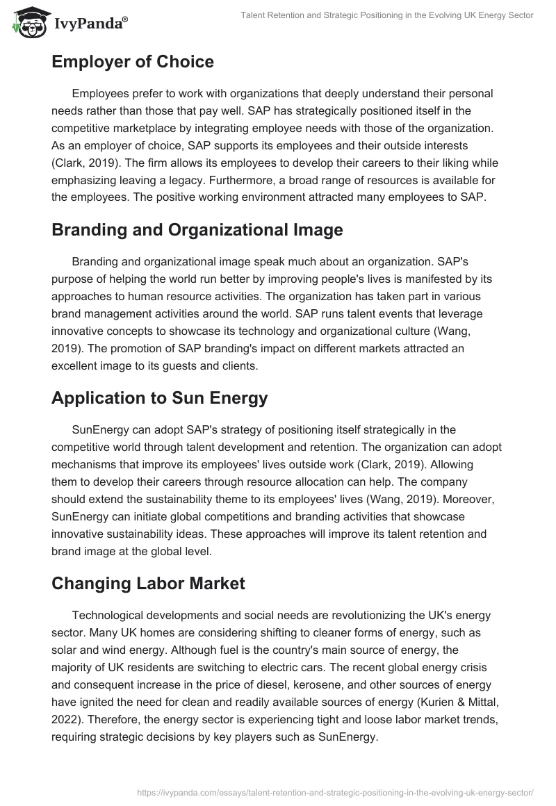 Talent Retention and Strategic Positioning in the Evolving UK Energy Sector. Page 2