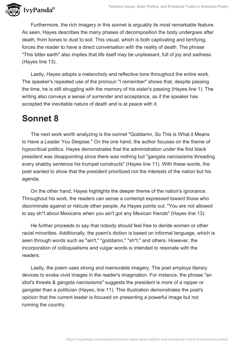 Terrance Hayes: Grief, Politics, and Emotional Truths in American Poetry. Page 2