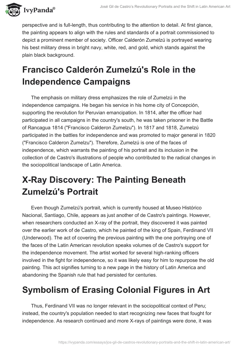 José Gil de Castro’s Revolutionary Portraits and the Shift in Latin American Art. Page 2