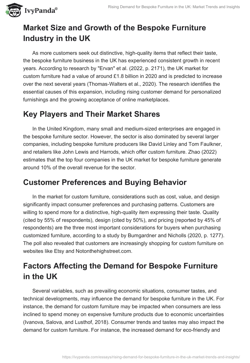 Rising Demand for Bespoke Furniture in the UK: Market Trends and Insights. Page 2
