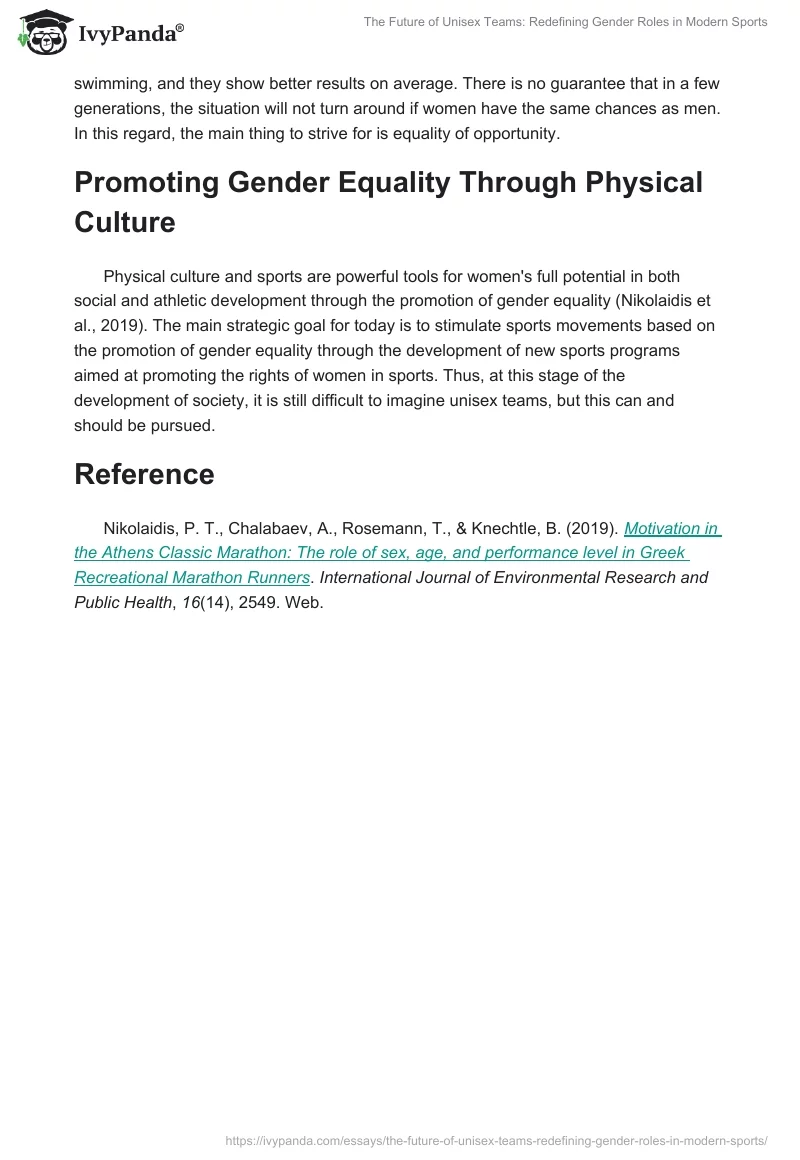 The Future of Unisex Teams: Redefining Gender Roles in Modern Sports. Page 2