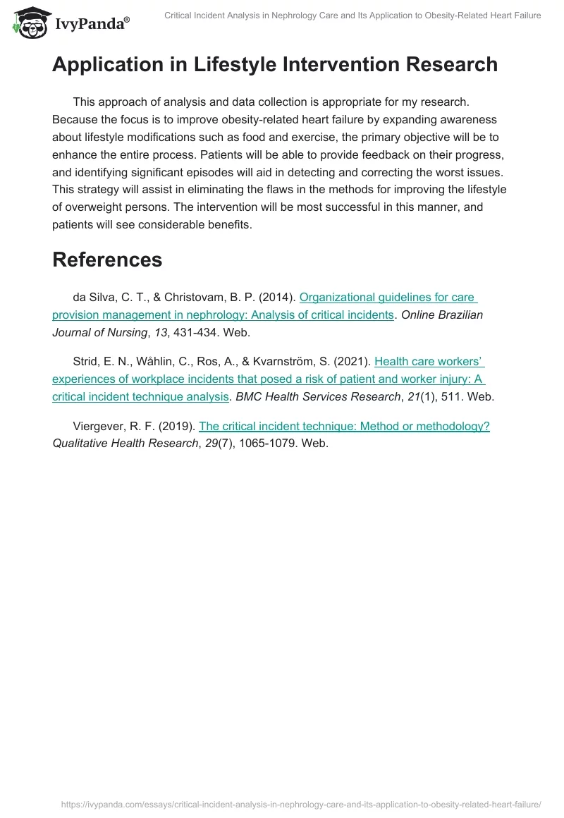 Critical Incident Analysis in Nephrology Care and Its Application to Obesity-Related Heart Failure. Page 2
