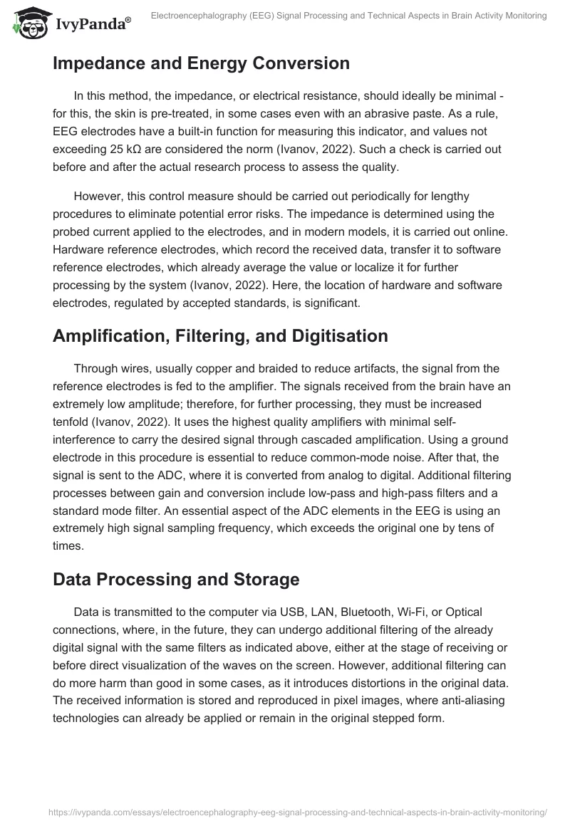 Electroencephalography (EEG) Signal Processing and Technical Aspects in Brain Activity Monitoring. Page 2