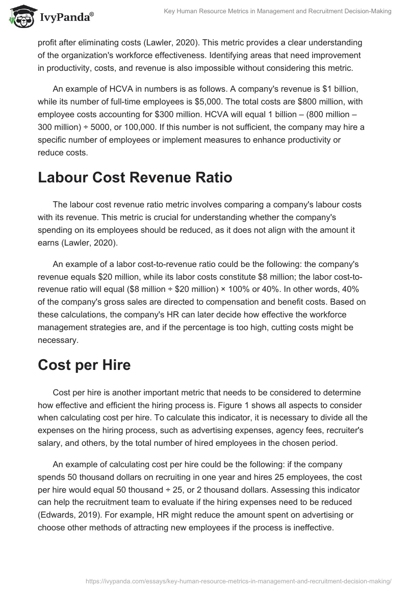 Key Human Resource Metrics in Management and Recruitment Decision-Making. Page 2
