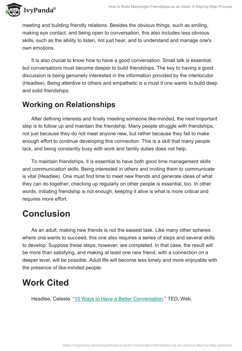 How to Build Meaningful Friendships as an Adult: A Step-by-Step Process. Page 2