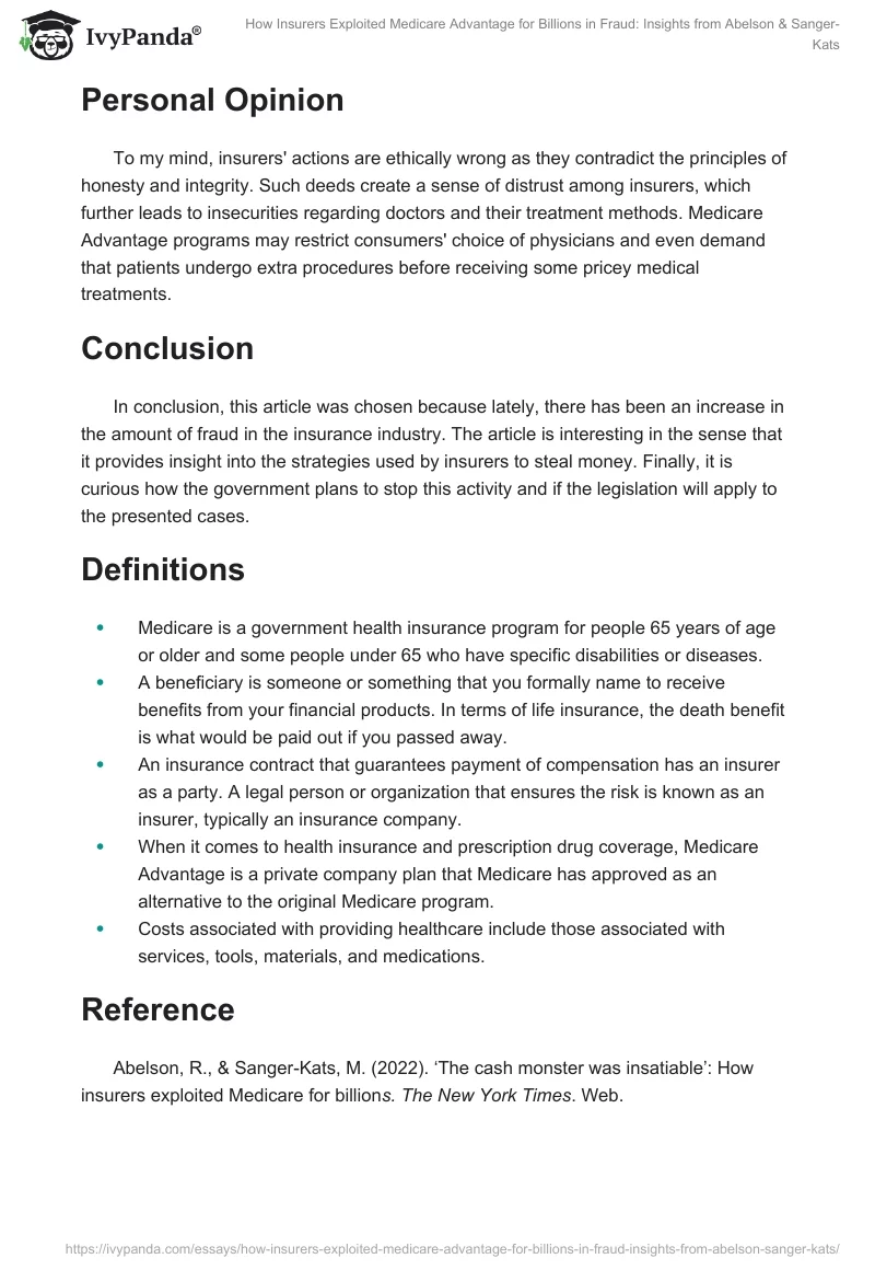 How Insurers Exploited Medicare Advantage for Billions in Fraud: Insights from Abelson & Sanger-Kats. Page 2