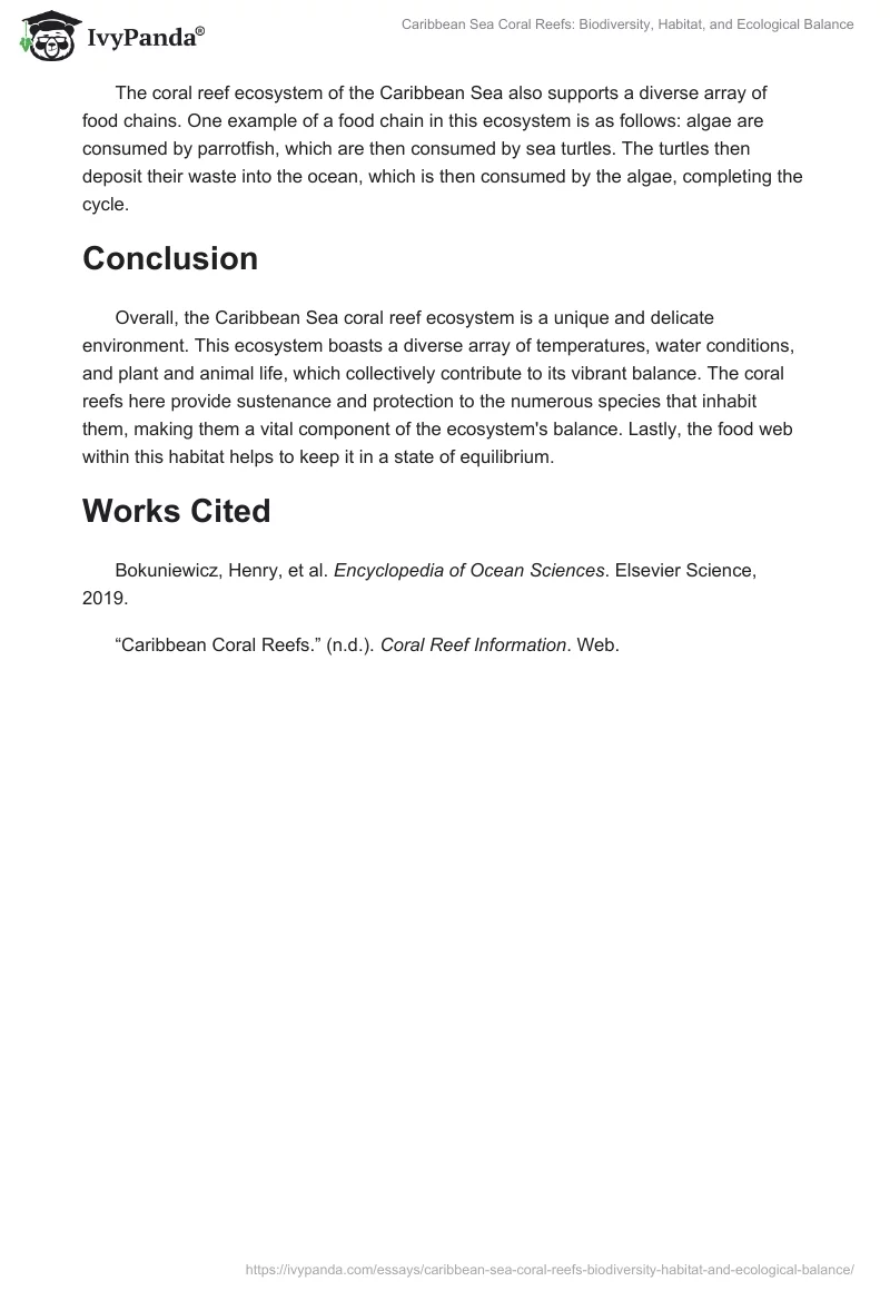 Caribbean Sea Coral Reefs: Biodiversity, Habitat, and Ecological Balance. Page 2