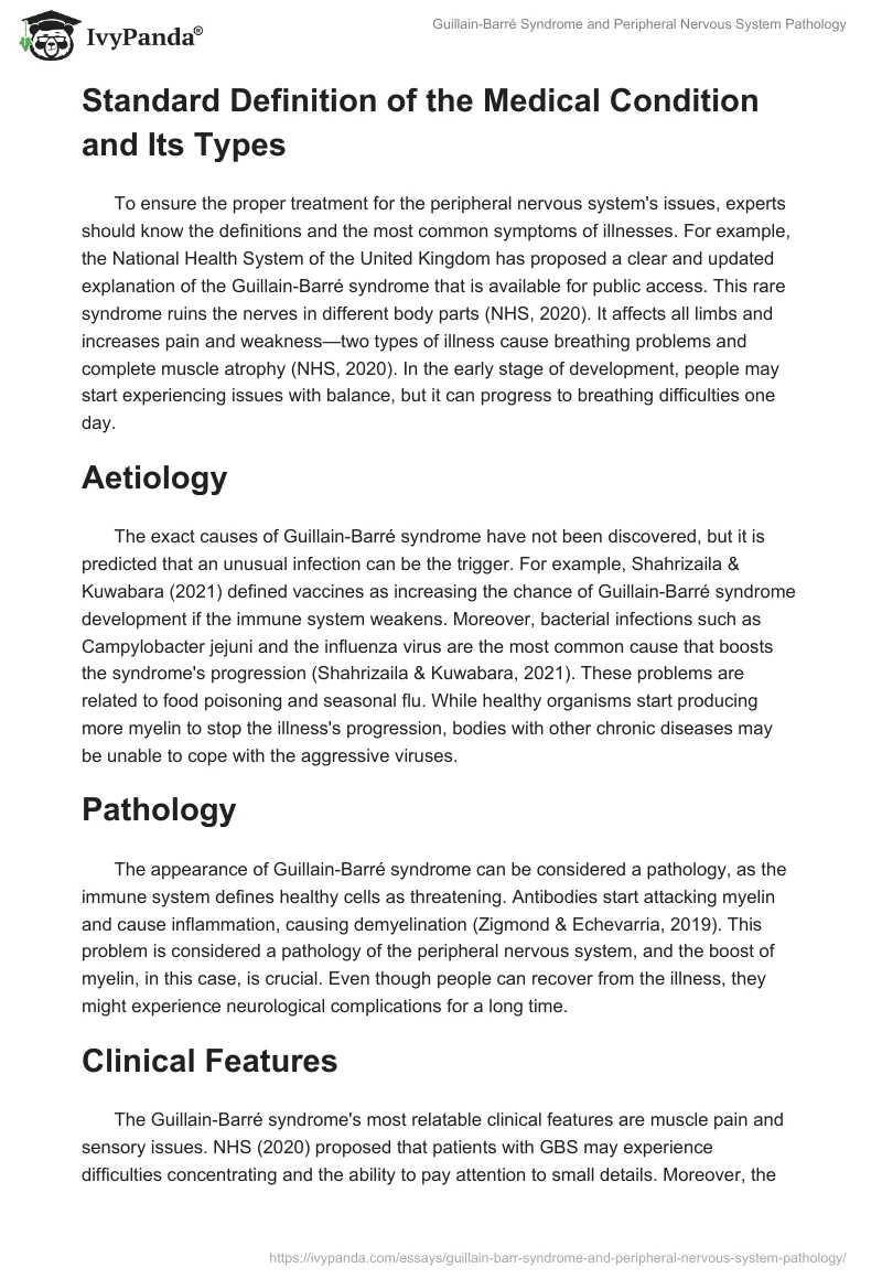 Guillain-Barré Syndrome and Peripheral Nervous System Pathology. Page 2