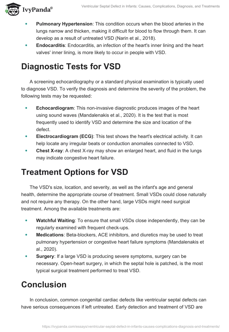 Ventricular Septal Defect in Infants: Causes, Complications, Diagnosis, and Treatments. Page 2