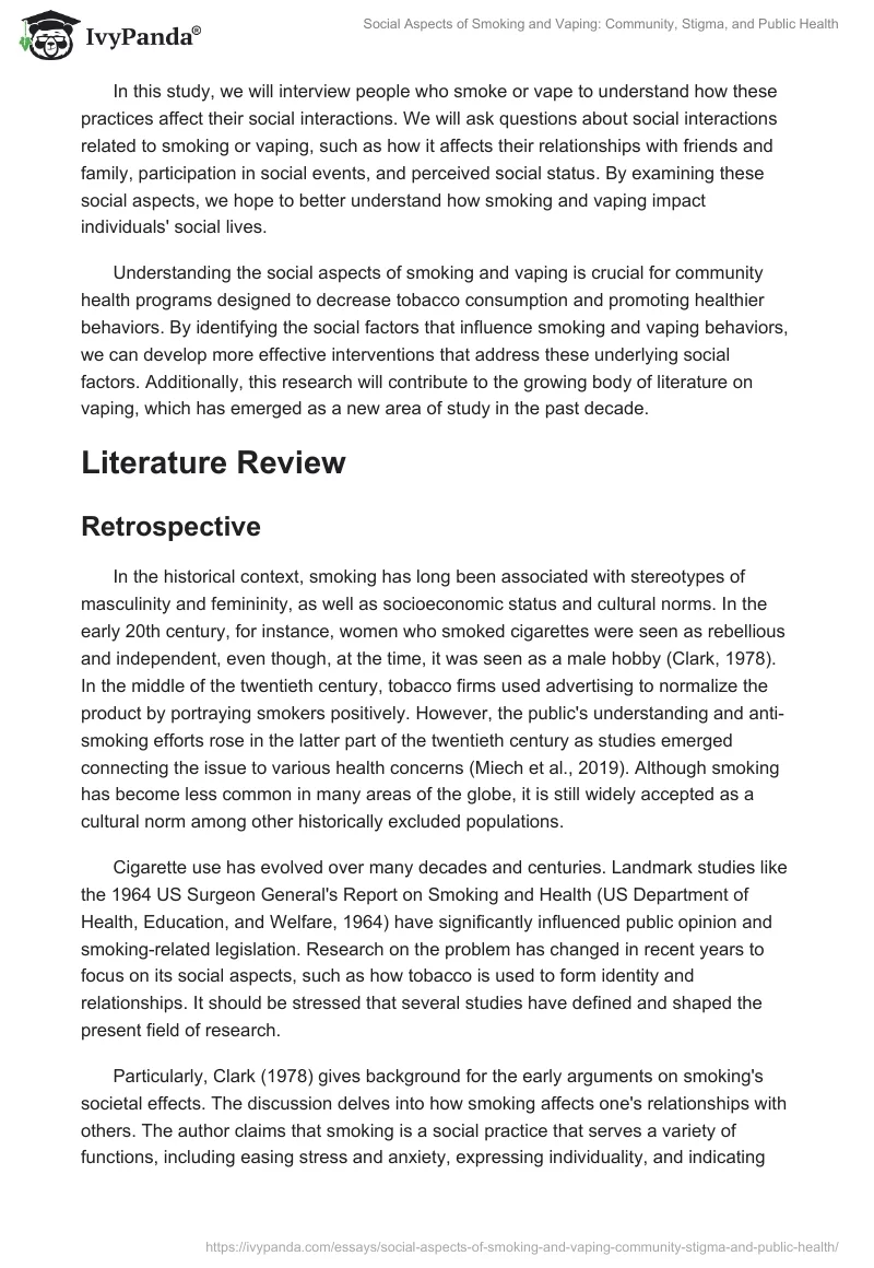 Social Aspects of Smoking and Vaping: Community, Stigma, and Public Health. Page 2