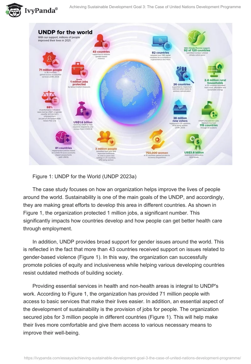 Achieving Sustainable Development Goal 3: The Case of United Nations Development Programme. Page 2