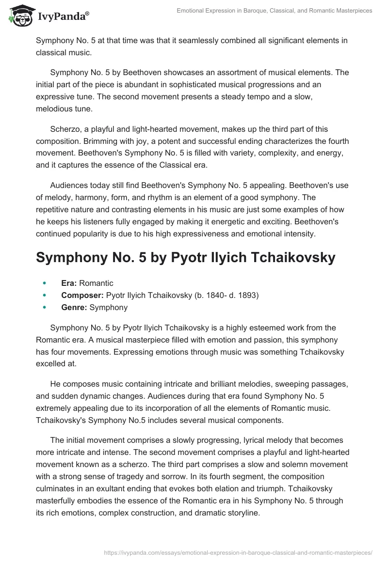 Emotional Expression in Baroque, Classical, and Romantic Masterpieces. Page 2