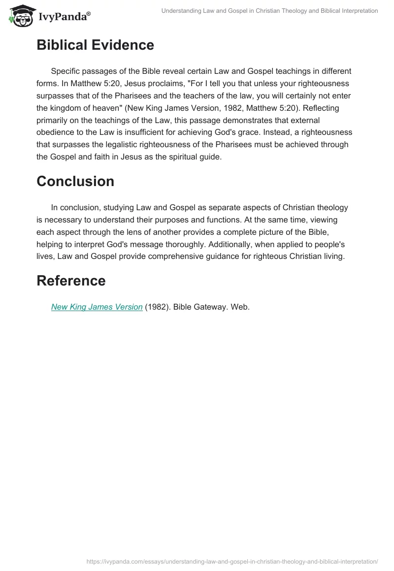 Understanding Law and Gospel in Christian Theology and Biblical Interpretation. Page 2