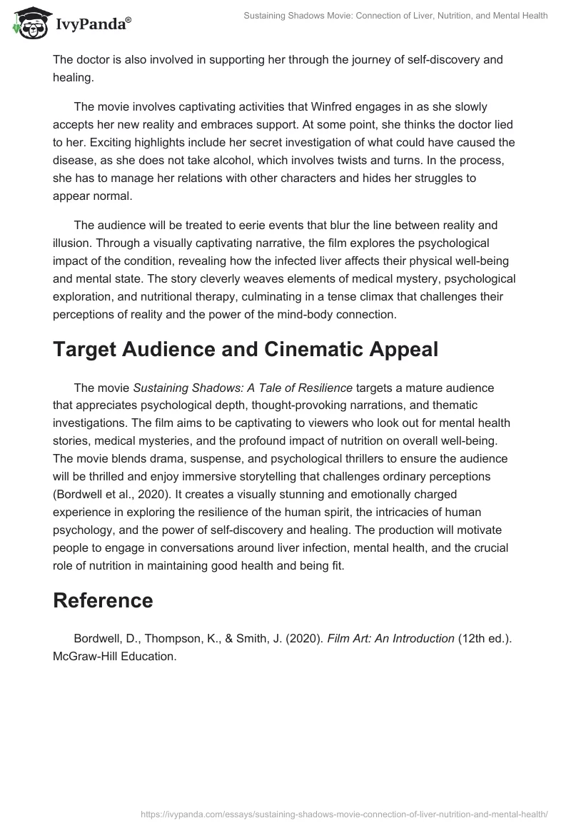Sustaining Shadows Movie: Connection of Liver, Nutrition, and Mental Health. Page 2