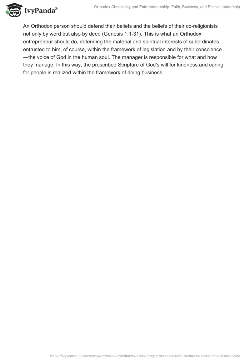 Orthodox Christianity and Entrepreneurship: Faith, Business, and Ethical Leadership. Page 2