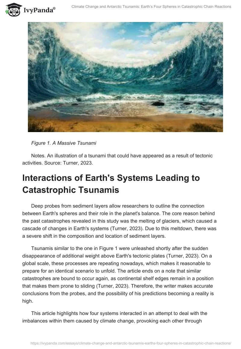 Climate Change and Antarctic Tsunamis: Earth’s Four Spheres in Catastrophic Chain Reactions. Page 2