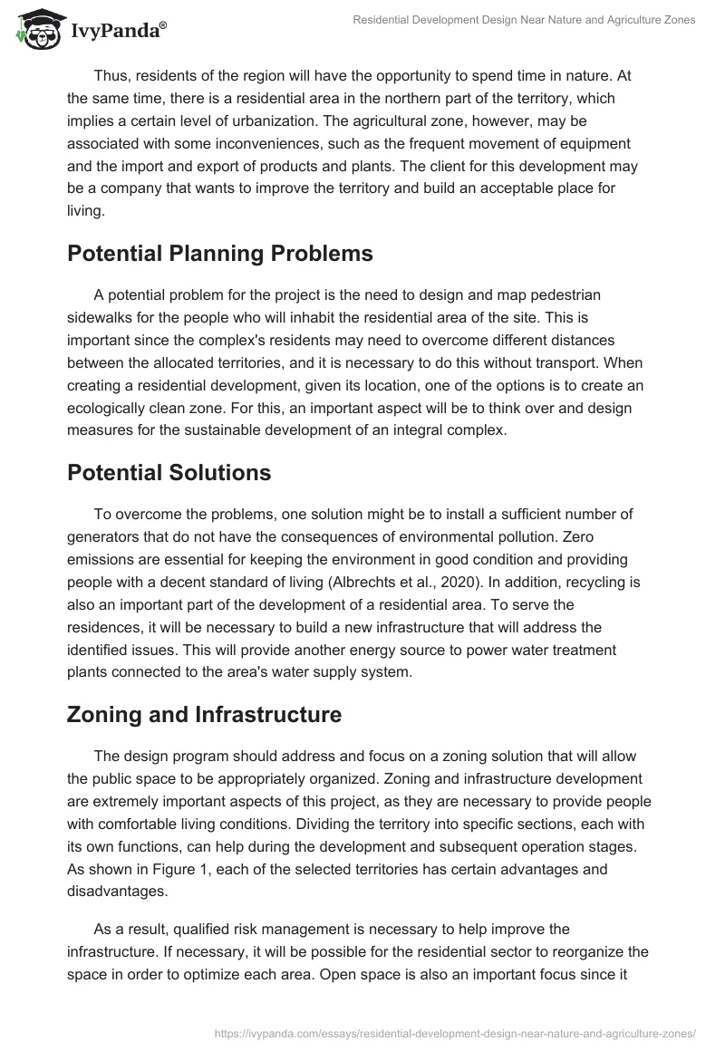 Residential Development Design Near Nature and Agriculture Zones. Page 2