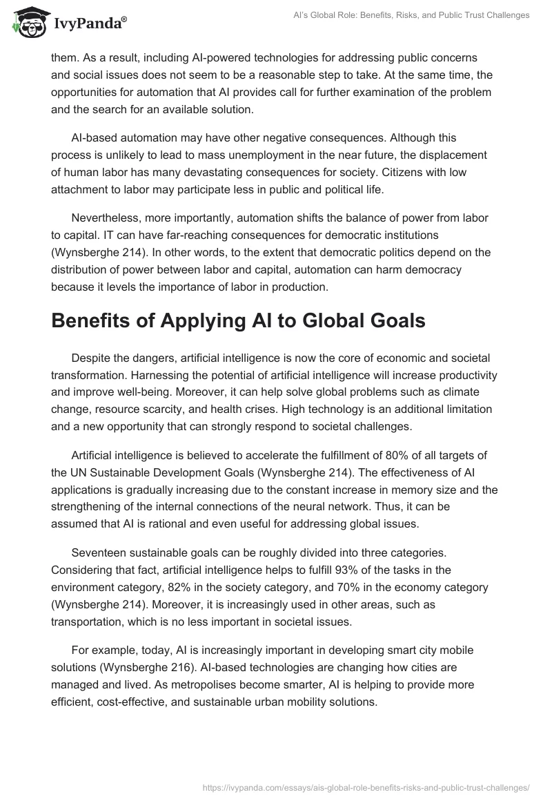 AI’s Global Role: Benefits, Risks, and Public Trust Challenges. Page 2