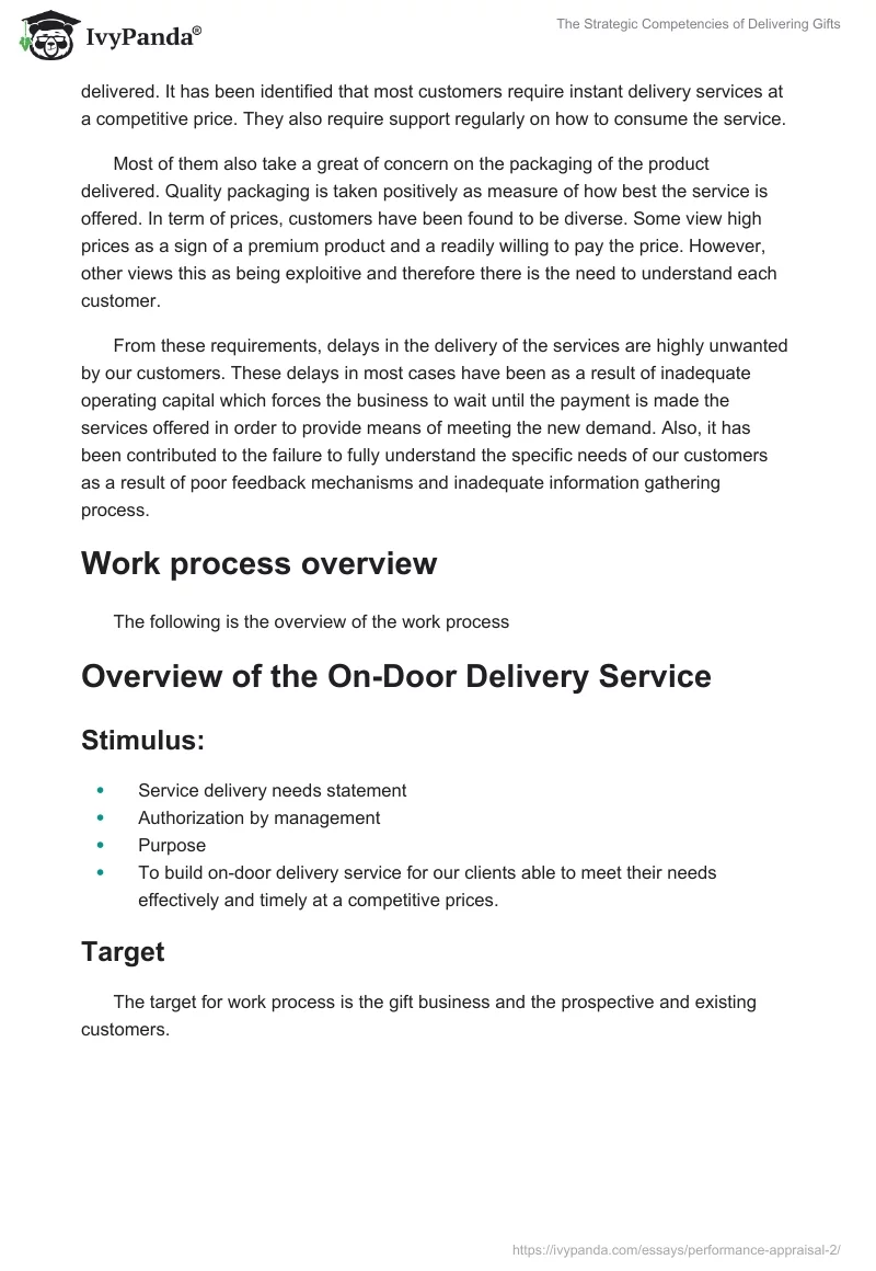 The Strategic Competencies of Delivering Gifts. Page 3