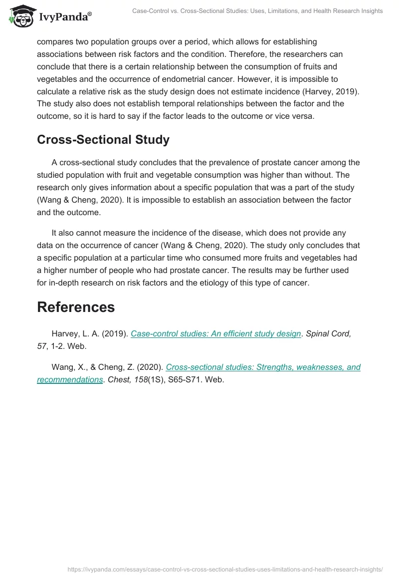 Case-Control vs. Cross-Sectional Studies: Uses, Limitations, and Health Research Insights. Page 2