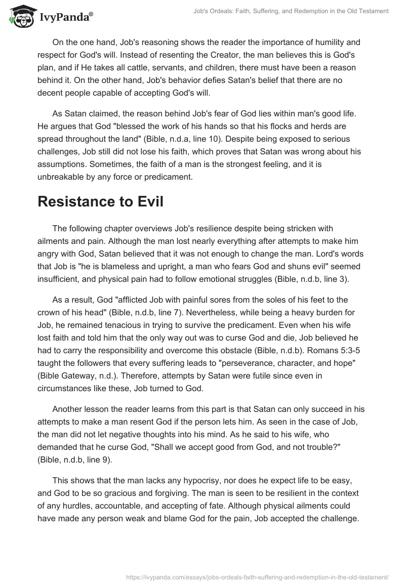 Job's Ordeals: Faith, Suffering, and Redemption in the Old Testament. Page 2