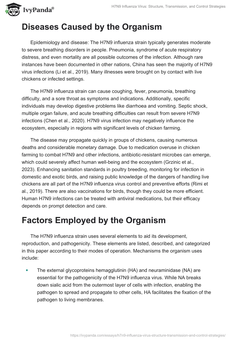 H7N9 Influenza Virus: Structure, Transmission, and Control Strategies. Page 2