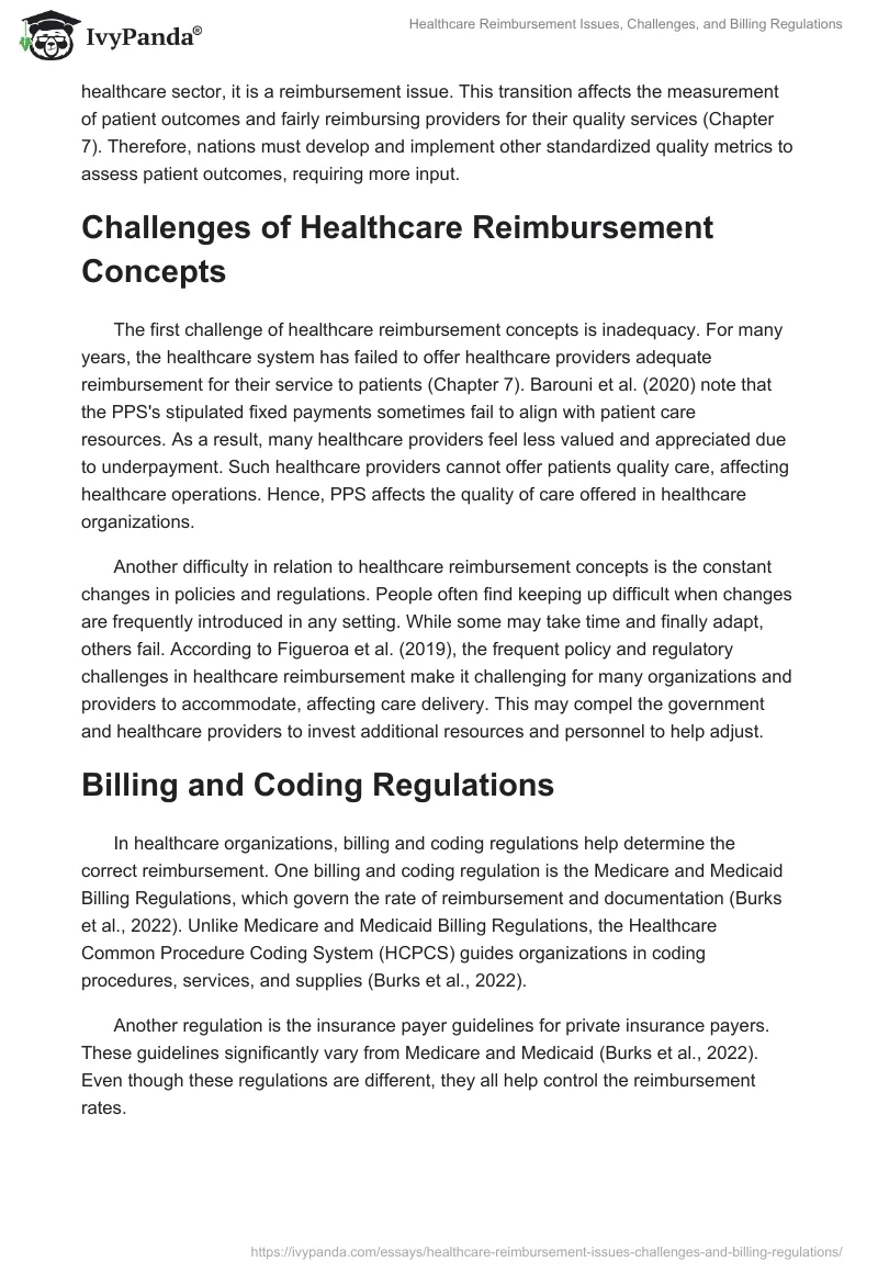 Healthcare Reimbursement Issues, Challenges, and Billing Regulations. Page 2