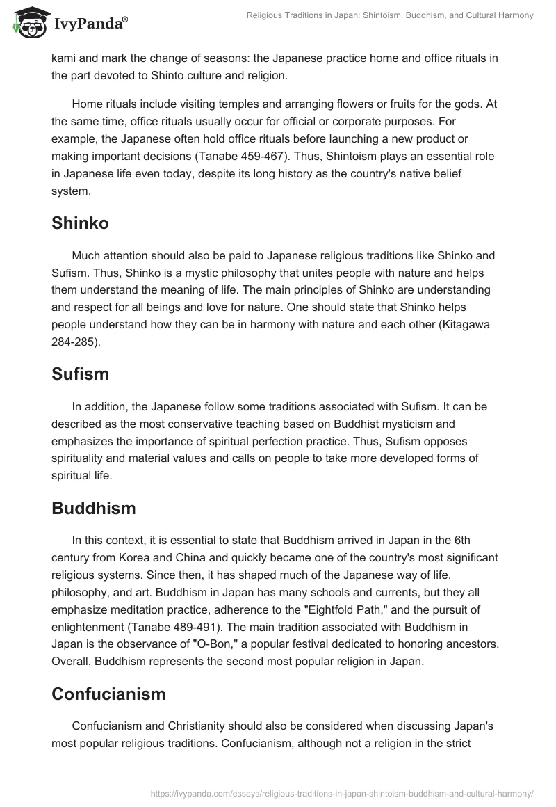 Religious Traditions in Japan: Shintoism, Buddhism, and Cultural Harmony. Page 2