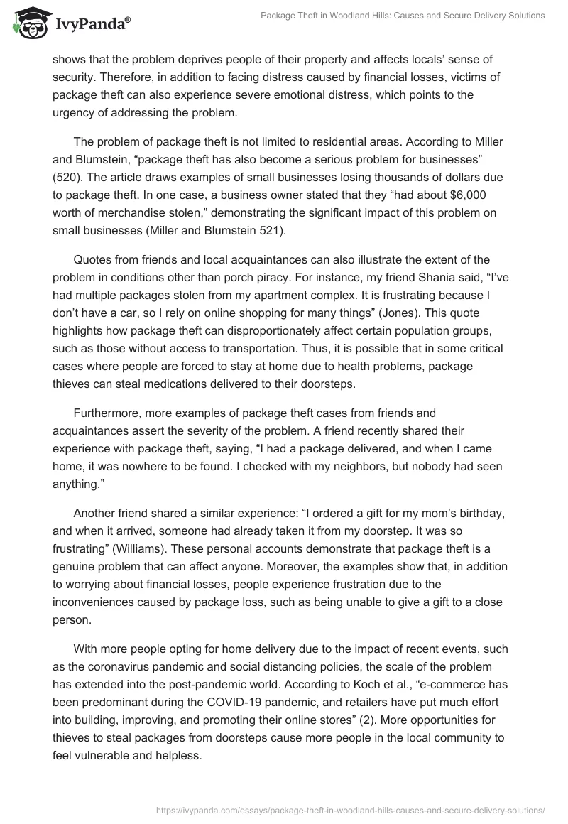 Package Theft in Woodland Hills: Causes and Secure Delivery Solutions. Page 2