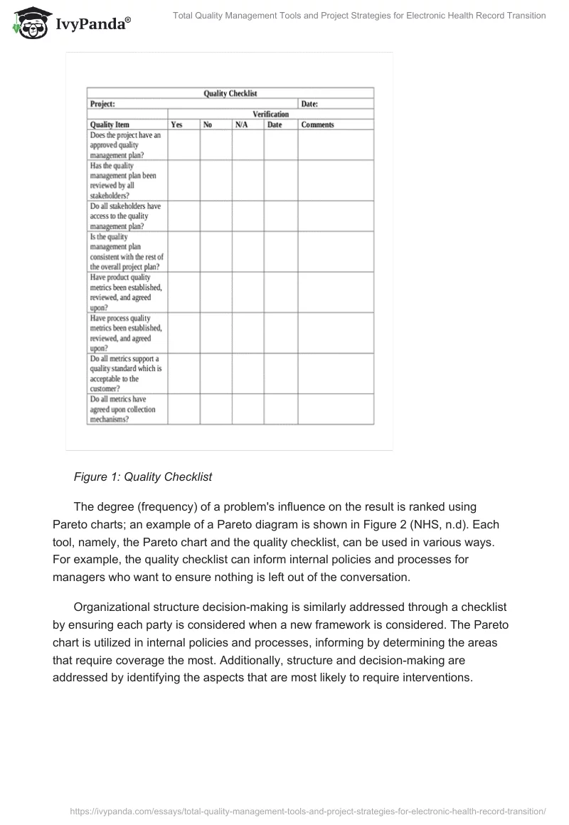 Total Quality Management Tools and Project Strategies for Electronic Health Record Transition. Page 2