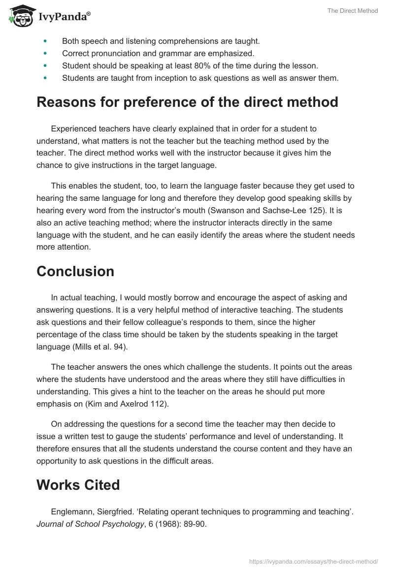 The Direct Method. Page 2
