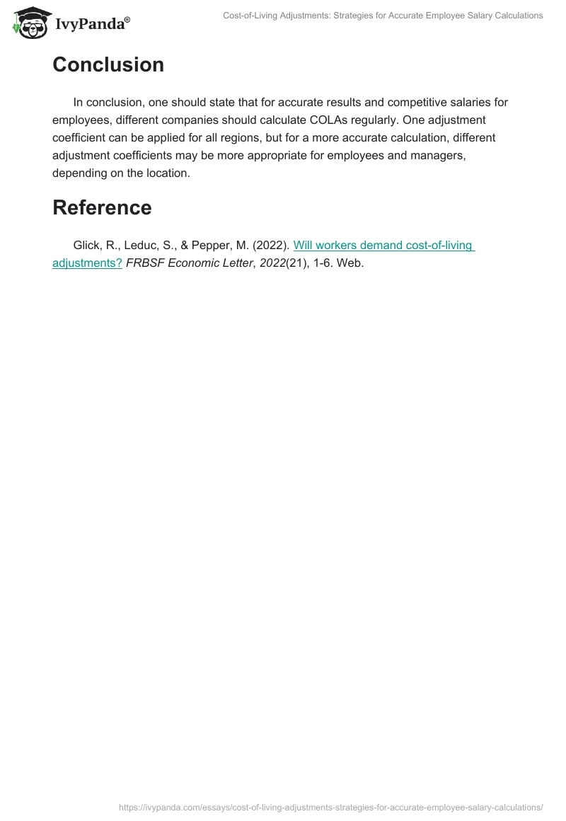 Cost-of-Living Adjustments: Strategies for Accurate Employee Salary Calculations. Page 2