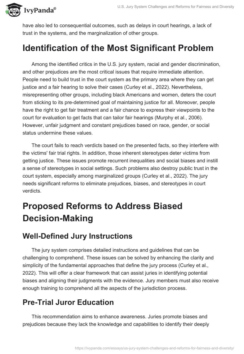 U.S. Jury System Challenges and Reforms for Fairness and Diversity. Page 2