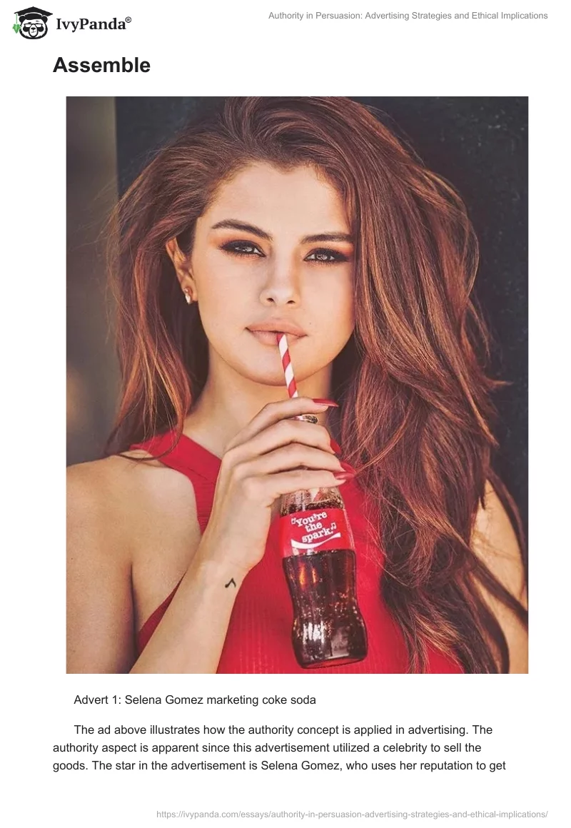 Authority in Persuasion: Advertising Strategies and Ethical Implications. Page 2